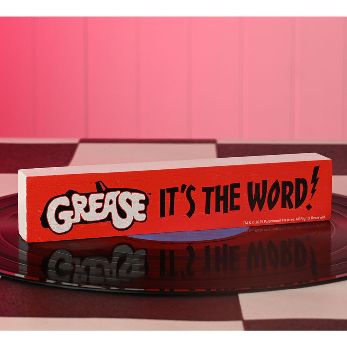Fandomania Grease 'It's The Word' Mantel Plaque
