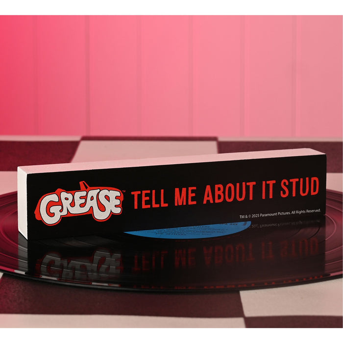 Fandomania Grease 'Tell Me About It, Stud' Mantel Plaque