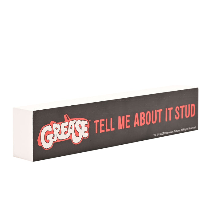 Fandomania Grease 'Tell Me About It, Stud' Mantel Plaque