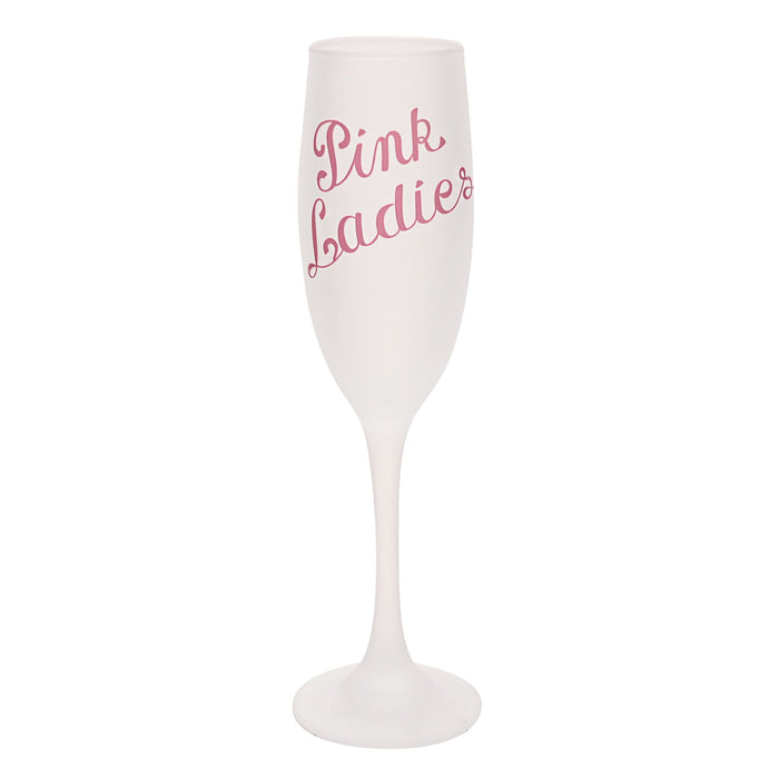 Fandomania Grease 'Pink Ladies' Frosted Flute Glass