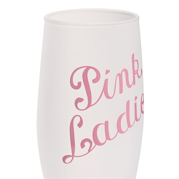 Fandomania Grease 'Pink Ladies' Frosted Flute Glass