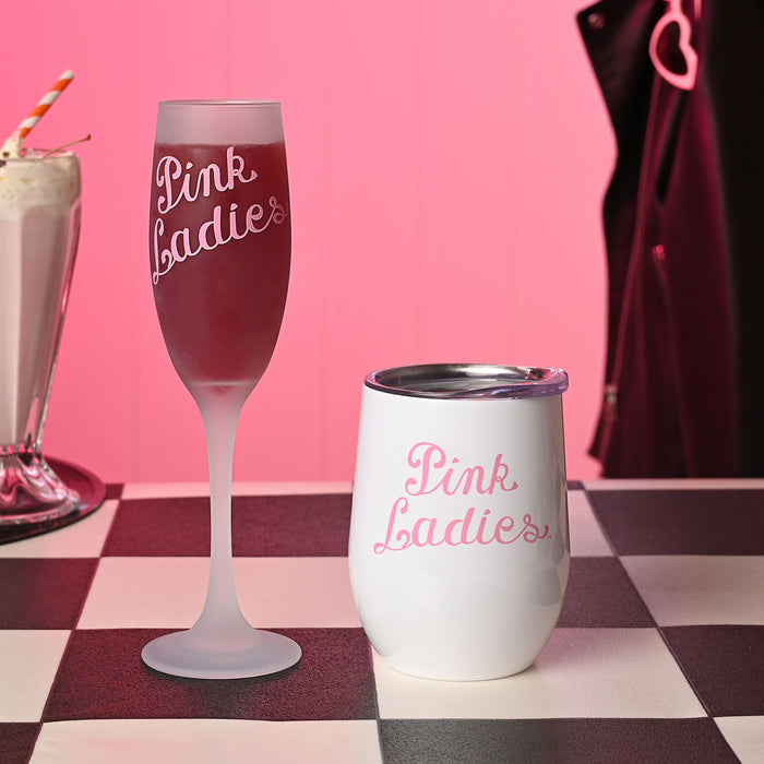 Fandomania Grease 'Pink Ladies' Frosted Flute Glass