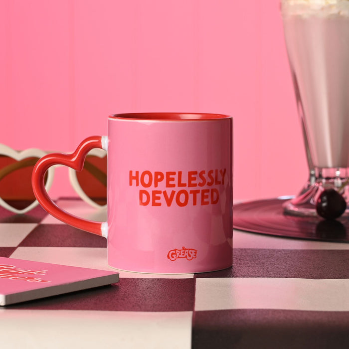 Fandomania Grease Pink Ladies 'Hopelessly Devoted' Heart-Handled Mug