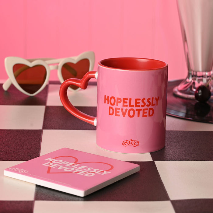 Fandomania Grease Pink Ladies 'Hopelessly Devoted' Heart-Handled Mug
