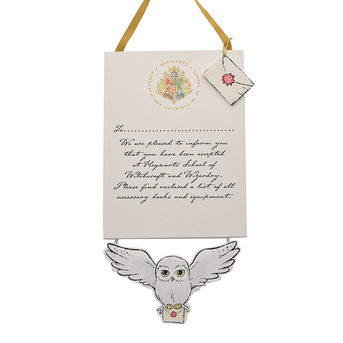 Harry Potter Charms Plaque - Hogwarts Letter