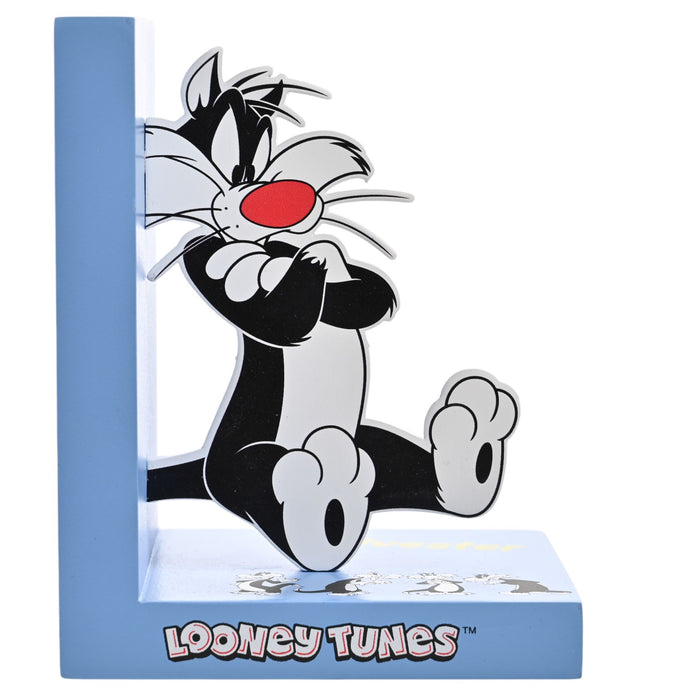 Warner Bros Looney Tunes Tweety And Sylvester Wooden Bookends