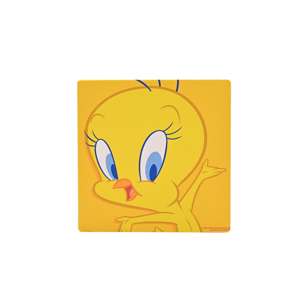 Looney Tunes Tweety Pie Ceramic & Cork Finish Square Coaster