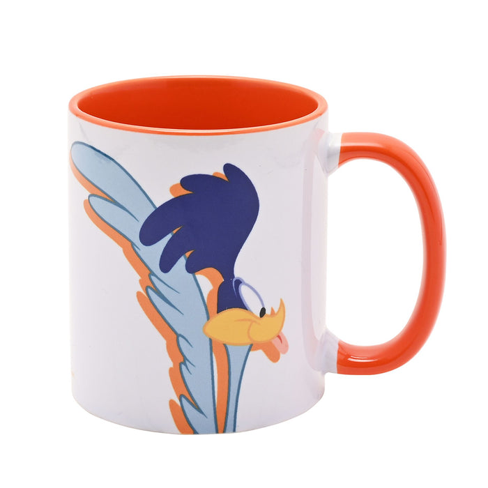 Warner Bros Looney Tunes Road Runner Orange Inside Mug - 11oz