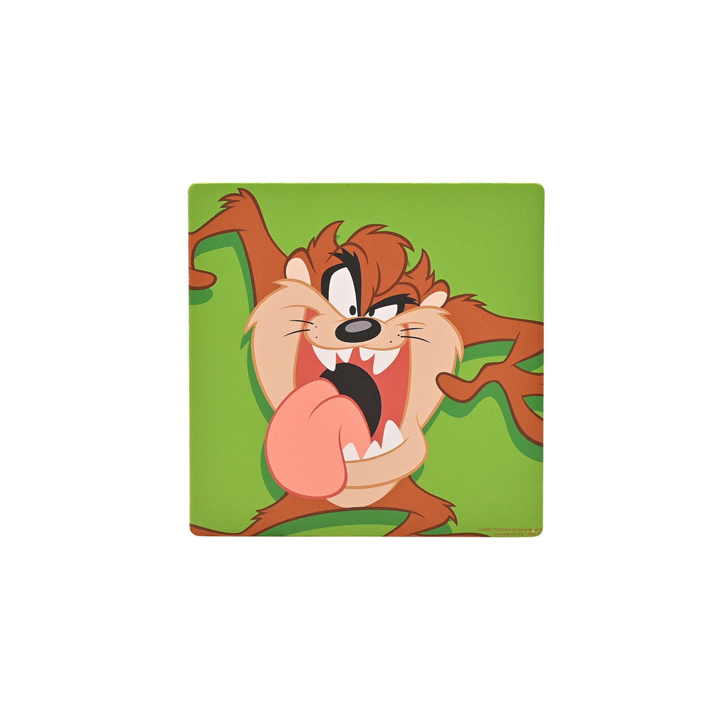 Looney Tunes Tasmanian Devil Ceramic & Cork Finish Square Coaster