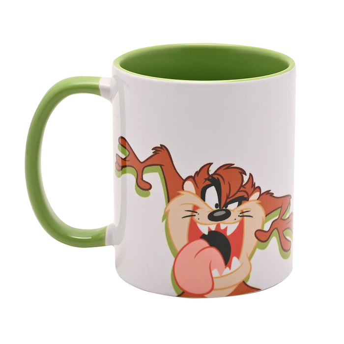 Warner Bros Looney Tunes Tasmanian Devil Green Inside Mug - 11oz