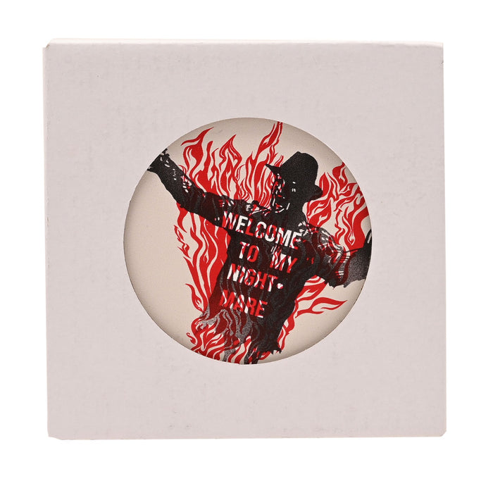 Warner Bros Nightmare on Elm Street Square Coaster - Freddy on Fire