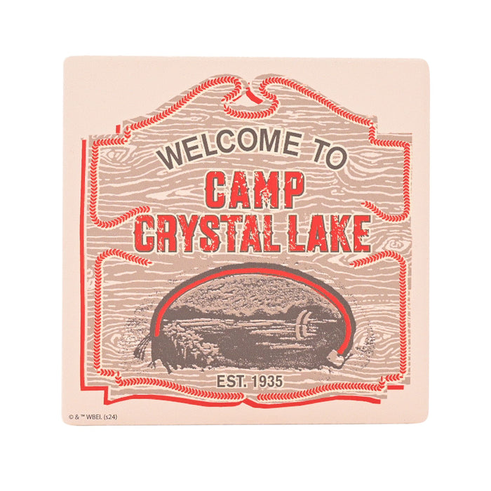 Warner Bros Friday 13th Square Coaster - Camp Crystal Lake