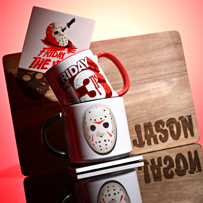 Warner Bros Friday 13th Square Coaster - Jason Mask