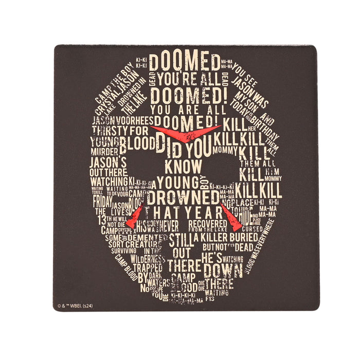 Warner Bros Friday 13th Square Coaster - Jason Mask