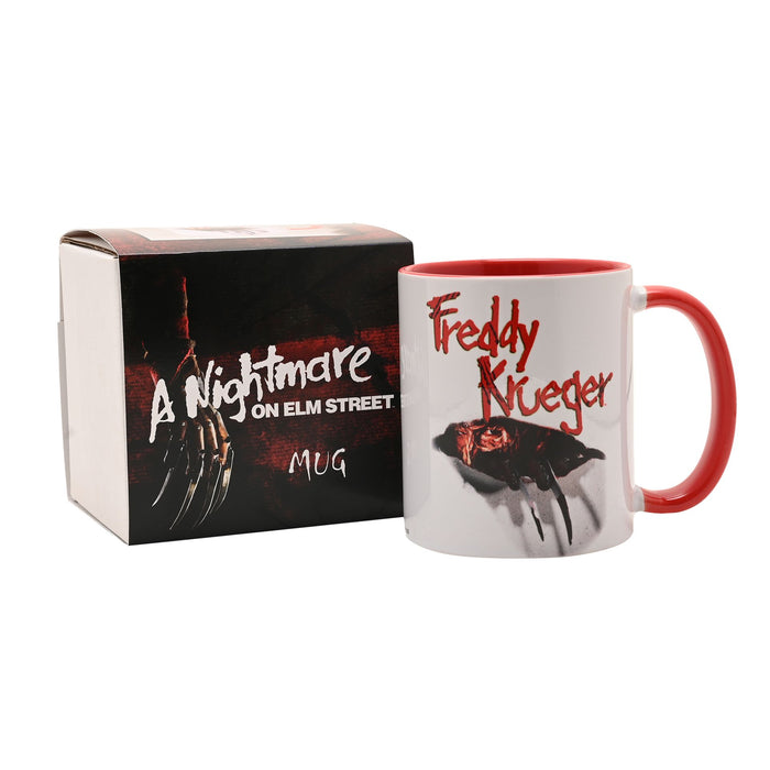 Warner Bros Nightmare on Elm Street Mug Red Inside 11oz - Freddy Krueger