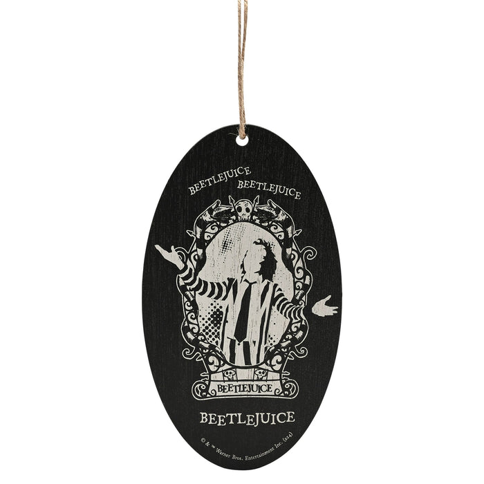 Warner Bros Beetlejuice Oval Hanging Decoration - Betelgeuse