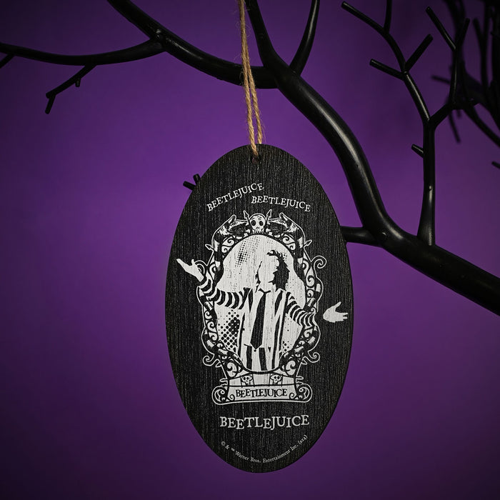 Warner Bros Beetlejuice Oval Hanging Decoration - Betelgeuse