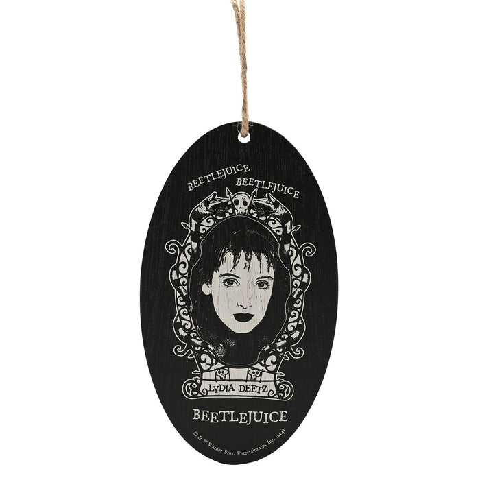 Warner Bros Beetlejuice Oval Hanging Decoration - Lydia