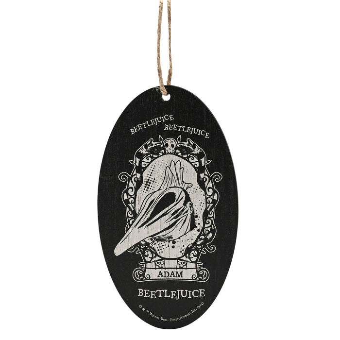 Warner Bros Beetlejuice Oval Hanging Decoration - Adam