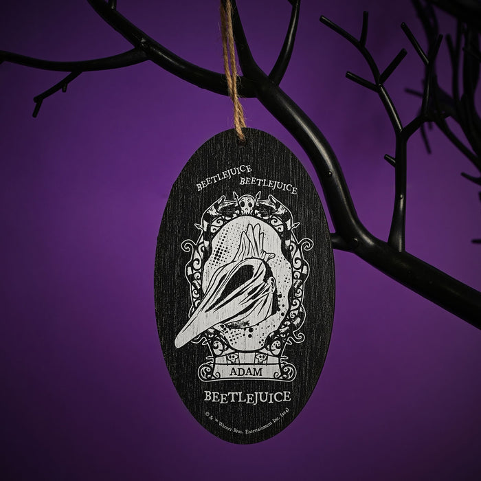 Warner Bros Beetlejuice Oval Hanging Decoration - Adam