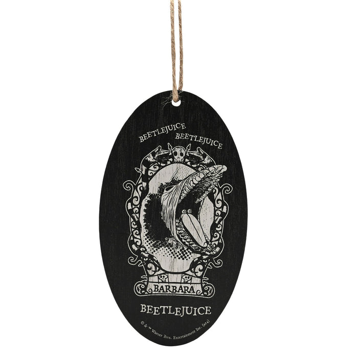 Warner Bros Beetlejuice Oval Hanging Decoration - Barbara