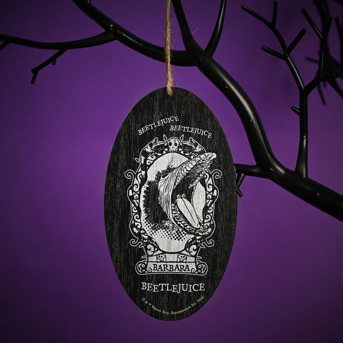 Warner Bros Beetlejuice Oval Hanging Decoration - Barbara