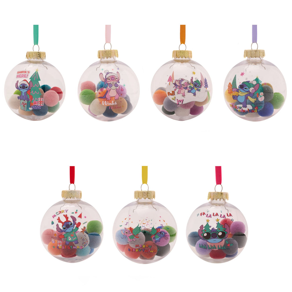Stitch Set 7 Baubles Pom Poms