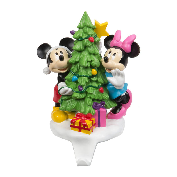 Mickey & Minnie Resin Stocking Mantle Piece Hanger