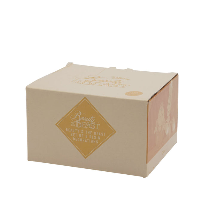 Disney Set of 4 Beauty & The Beast Resin Hanging Decorations