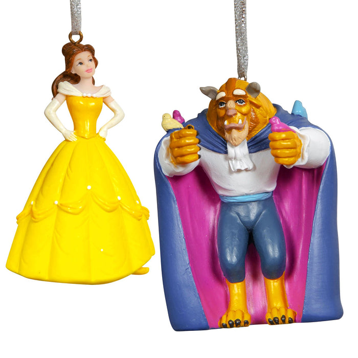 Disney Beauty & The Beast Set of 2 Hanging Decoration