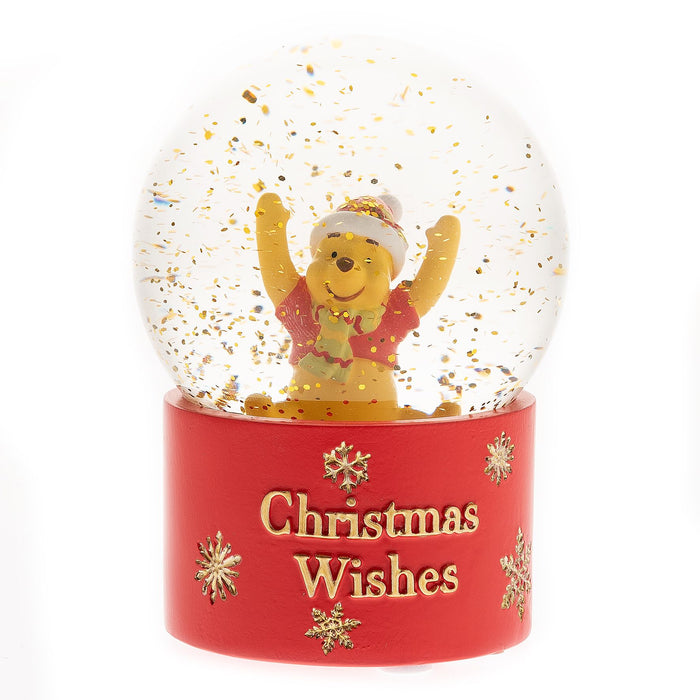 Winnie The Pooh Snowglobe 10cm "Christmas Wishes"