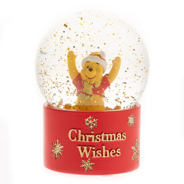 Winnie The Pooh Snowglobe 10cm "Christmas Wishes"