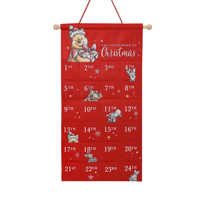 Disney Winnie Christmas Fabric Advent Calendar