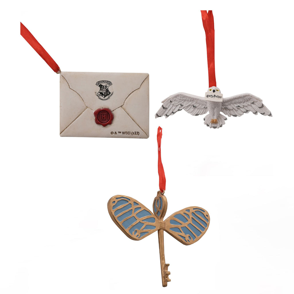 Resin Tree Decoration Letter Owl & Key
