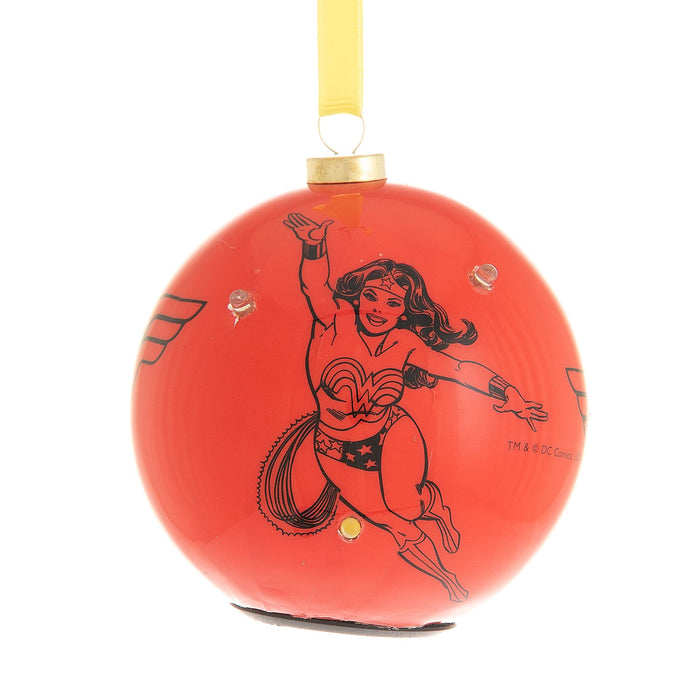 DC Comic Light Up Bauble - Wonder Woman